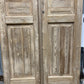 Antique French Double Doors (39x93) 3 Pane Glass, European Reclaimed G239