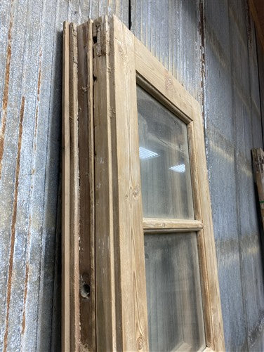 Antique French Double Doors (39x93) 3 Pane Glass, European Reclaimed G239