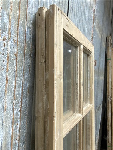 Antique French Double Doors (44x79) 10 Pane Glass, European Reclaimed G240