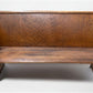 Wooden Church Pew, (4'11") Vintage Porch Bench, Entry Foyer, Dining Seating A22