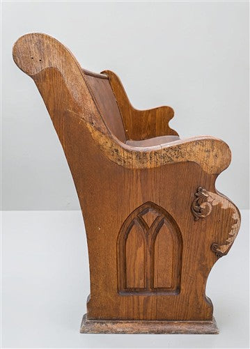 Wooden Church Pew, (4'11") Vintage Porch Bench, Entry Foyer, Dining Seating A22