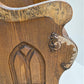 Wooden Church Pew, (4'11") Vintage Porch Bench, Entry Foyer, Dining Seating A22