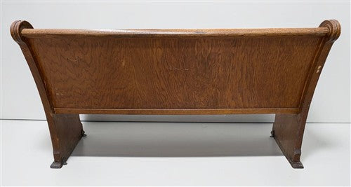 Wooden Church Pew, (4'11") Vintage Porch Bench, Entry Foyer, Dining Seating A22