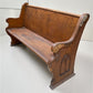 Wooden Church Pew, (4'11") Vintage Porch Bench, Entry Foyer, Dining Seating A22