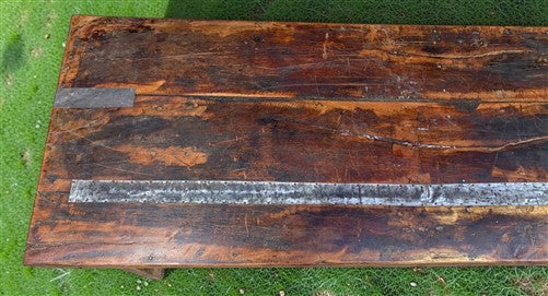 Reclaimed Wood Folding Table (68x22) Rustic Wood Dining Kitchen Island B145
