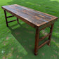 Reclaimed Wood Folding Table (68x22) Rustic Wood Dining Kitchen Island B145