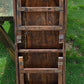 Reclaimed Wood Folding Table (68x22) Rustic Wood Dining Kitchen Island B145