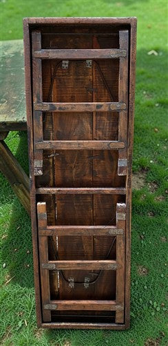 Reclaimed Wood Folding Table (68x22) Rustic Wood Dining Kitchen Island B145
