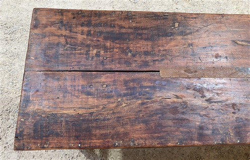 Reclaimed Wood Folding Table (69x22.25) Rustic Wood Dining Kitchen Island B146