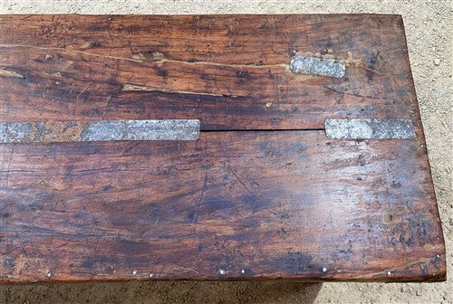 Reclaimed Wood Folding Table (69x22.25) Rustic Wood Dining Kitchen Island B146