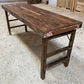 Reclaimed Wood Folding Table (69x22.25) Rustic Wood Dining Kitchen Island B146