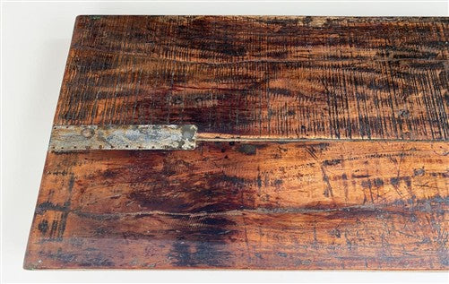 Reclaimed Wood Folding Table (68x22.25) Rustic Wood Dining Kitchen Island B149