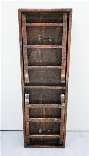 Reclaimed Wood Folding Table (68x22.25) Rustic Wood Dining Kitchen Island B149