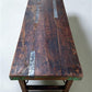 Reclaimed Wood Folding Table (68.5x22) Rustic Wood Dining Kitchen Island B151