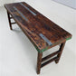Reclaimed Wood Folding Table (68.5x22) Rustic Wood Dining Kitchen Island B151