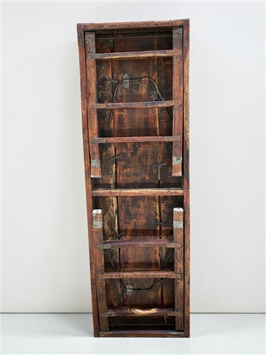 Reclaimed Wood Folding Table (68.5x22) Rustic Wood Dining Kitchen Island B151