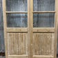 Antique French Double Doors (43x82) 4 Pane Glass, European Reclaimed G243
