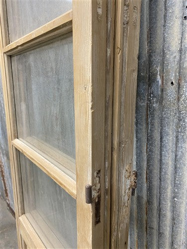 Antique French Double Doors (43x82) 4 Pane Glass, European Reclaimed G243