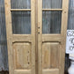 Antique French Double Doors (40.5x104) 4 Pane Glass, European Reclaimed G244