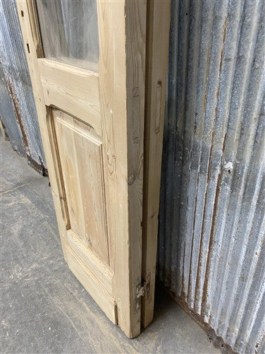 Antique French Double Doors (40.5x104) 4 Pane Glass, European Reclaimed G244