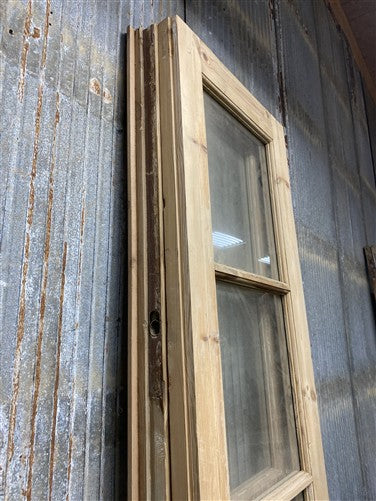 Antique French Double Doors (40.5x104) 4 Pane Glass, European Reclaimed G244