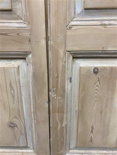 Antique French Double Doors (44x93) 2 Pane Glass, European Reclaimed G245