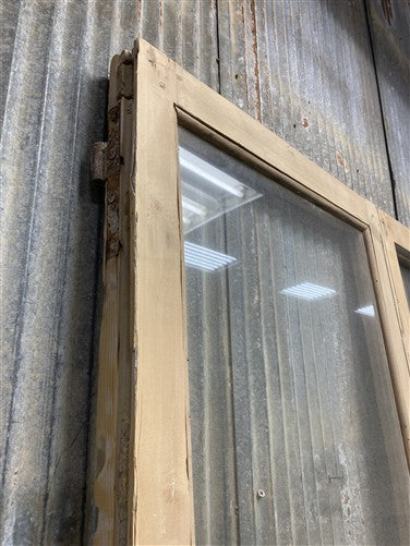 Antique French Double Doors (44x93) 2 Pane Glass, European Reclaimed G245