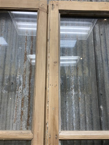 Antique French Double Doors (44x93) 2 Pane Glass, European Reclaimed G245