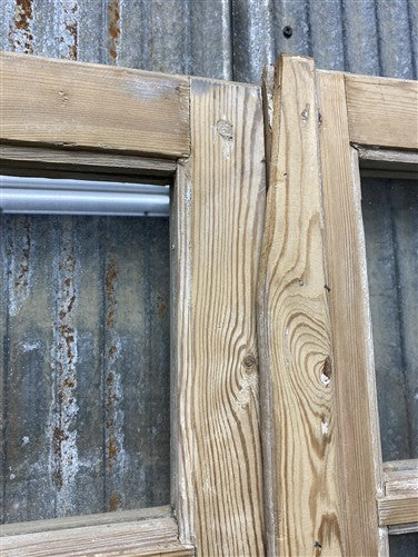 Antique French Double Doors (44x83) 2 Pane Glass, European Reclaimed G247