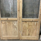 Antique French Double Doors (44x83) 2 Pane Glass, European Reclaimed G247