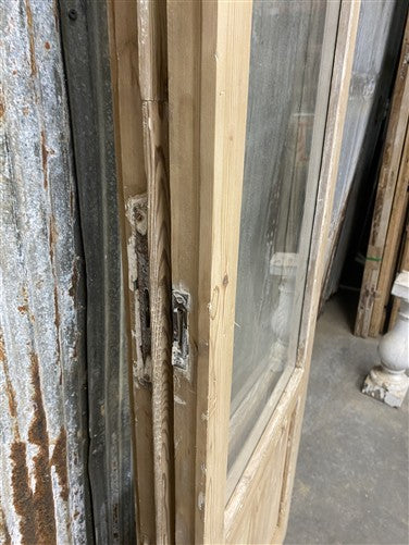 Antique French Double Doors (44x83) 2 Pane Glass, European Reclaimed G247