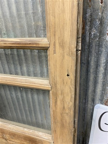 Antique French Double Doors (41x96.5) 5 Pane Glass, European Reclaimed G249