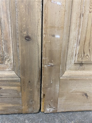 Antique French Double Doors (41x96.5) 5 Pane Glass, European Reclaimed G249