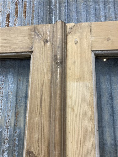 Antique French Double Doors (40x88.5) 3 Pane Glass, European Reclaimed G250
