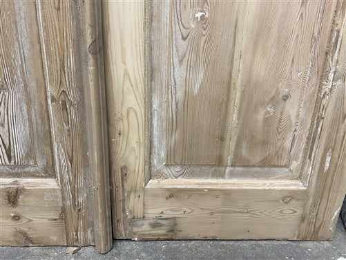 Antique French Double Doors (40x88.5) 3 Pane Glass, European Reclaimed G250