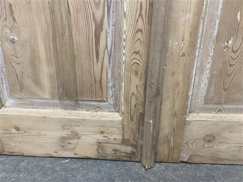 Antique French Double Doors (40x88.5) 3 Pane Glass, European Reclaimed G250