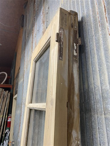 Antique French Double Doors (40x88.5) 3 Pane Glass, European Reclaimed G250