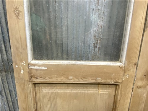 Antique French Double Doors (41.75x83.5) 4 Pane Glass, European Reclaimed G251