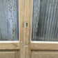 Antique French Double Doors (41.75x83.5) 4 Pane Glass, European Reclaimed G251