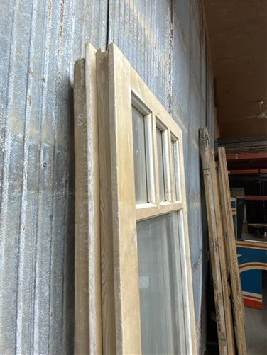 Antique French Double Doors (41.75x83.5) 4 Pane Glass, European Reclaimed G251