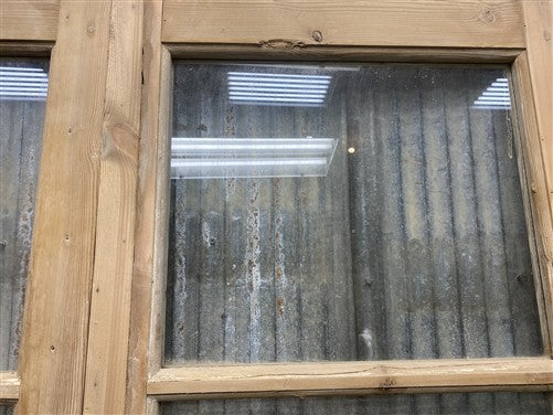 Antique French Double Doors (44.5x87) 4 Pane Glass, European Reclaimed G252