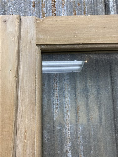 Antique French Double Doors (44.5x87) 4 Pane Glass, European Reclaimed G252