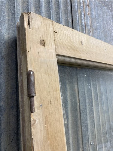 Antique French Double Doors (44.5x87) 4 Pane Glass, European Reclaimed G252