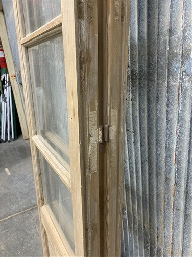 Antique French Double Doors (44.5x87) 4 Pane Glass, European Reclaimed G252