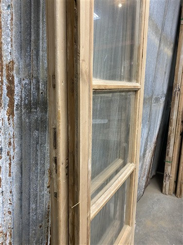 Antique French Double Doors (44.5x87) 4 Pane Glass, European Reclaimed G252