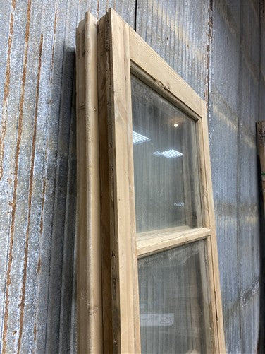 Antique French Double Doors (44.5x87) 4 Pane Glass, European Reclaimed G252