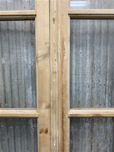 Antique French Double Doors (44.75x88) 4 Pane Glass, European Reclaimed G253