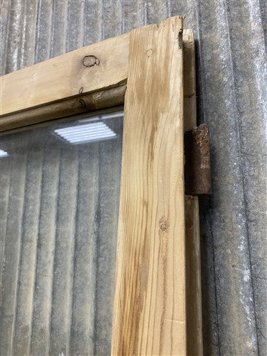 Antique French Double Doors (44.75x88) 4 Pane Glass, European Reclaimed G253