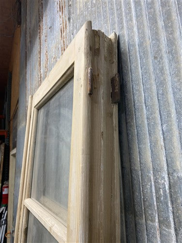 Antique French Double Doors (44.75x88) 4 Pane Glass, European Reclaimed G253