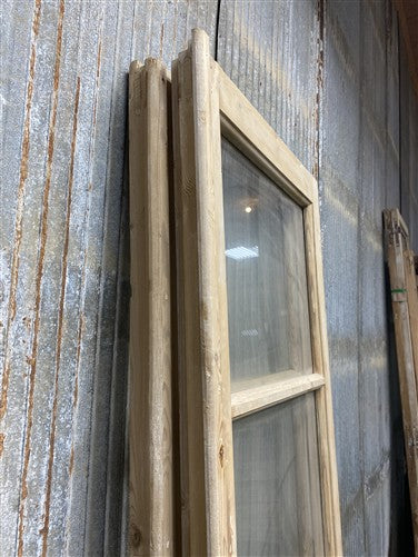 Antique French Double Doors (44.75x88) 4 Pane Glass, European Reclaimed G253